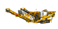 Combined impact crusher and screening machine